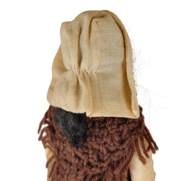 Handmade Quebec Doll Nouvelle-France Era Farm Woman 6" Cloth Base Vintage - Picture 12 of 16